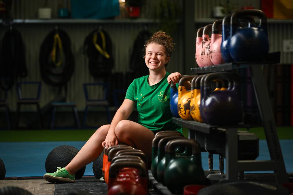 Border kettlebell athlete Hope Chater is the 2024 Sport Albury Wodonga Young Achiever. Picture by Mark Jesser.