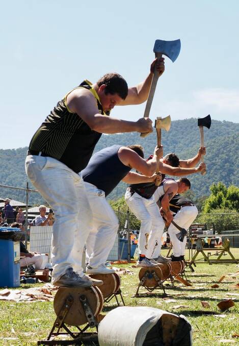 The wood chopping is back this year and expected to draw a large crowd. Picture supplied. 