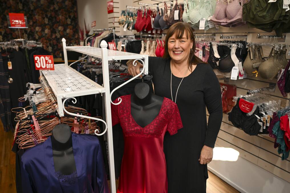 Anne Lafferty will be retiring from her business House of Lingerie in Wodonga. Picture by Mark Jesser