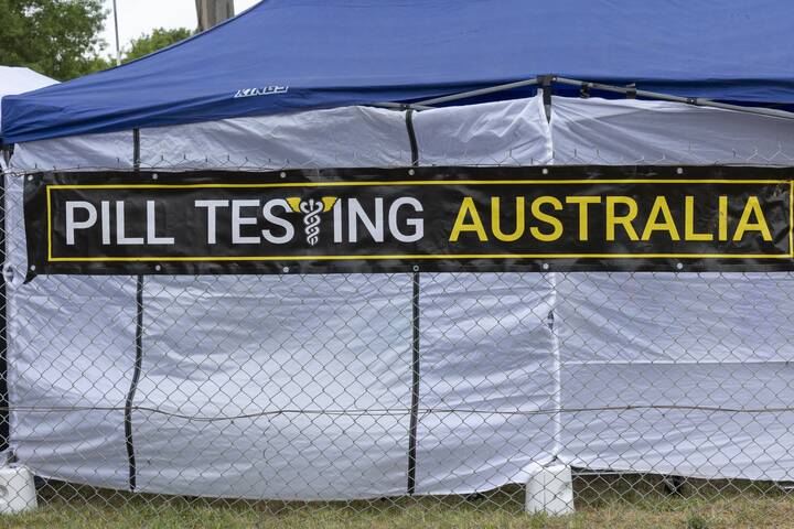 Pill testing was made available for festival-goers at Spilt Milk in Canberra in 2023. Picture by Gary Ramage