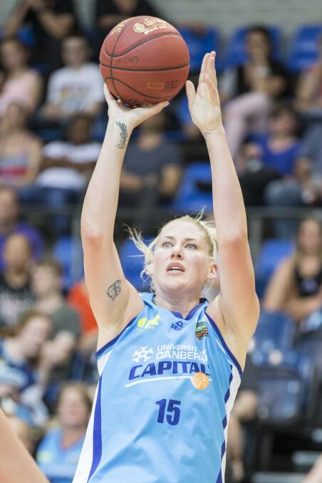 ACTION: Lauren Jackson in action for the Canberra Capitals. Picture: MATT BEDFORD