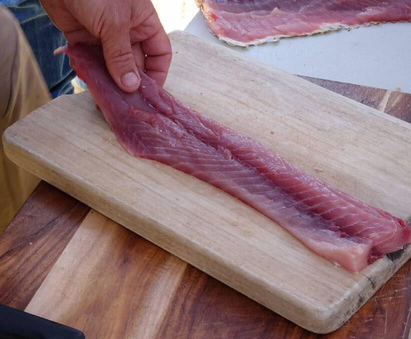 FILLET: By filleting the fish, and removing the skin, you can eradicate the muddy smell which carp has.