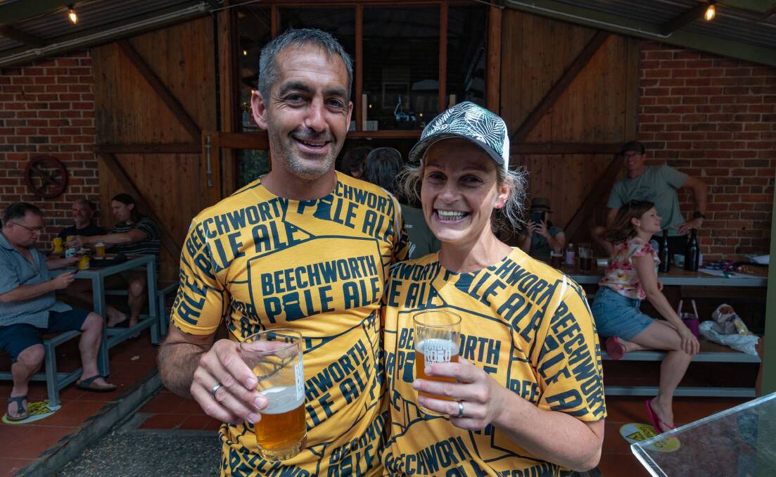 Bridge Road Brewers co-founders Ben and Maria Kraus celebrate the success of their pale ale in GABS Hottest 100 Aussie Craft Beers.