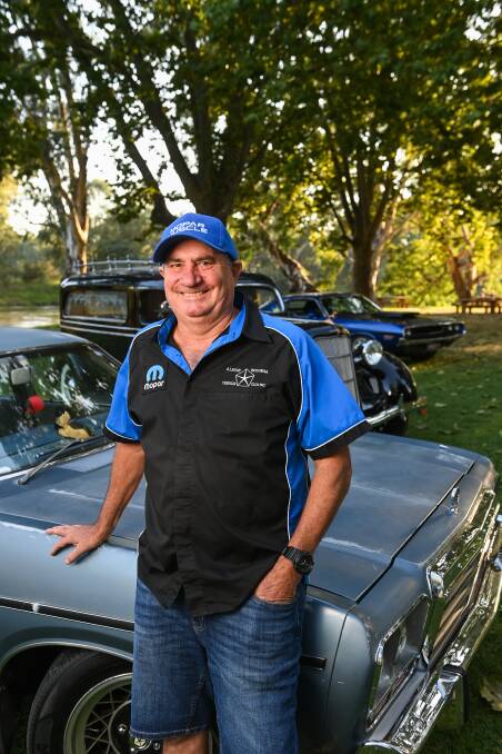 Albury Wodonga Chrysler Club's Colin Frohling with his 1981 CM Regal. Picture by Mark Jesser