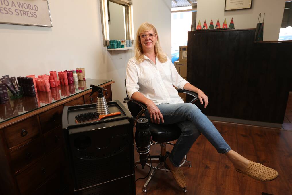 Albury hairdresser Karen Cloake is ending her 37-year career in the trade when her salon closes this month. Pictures by James Wiltshire