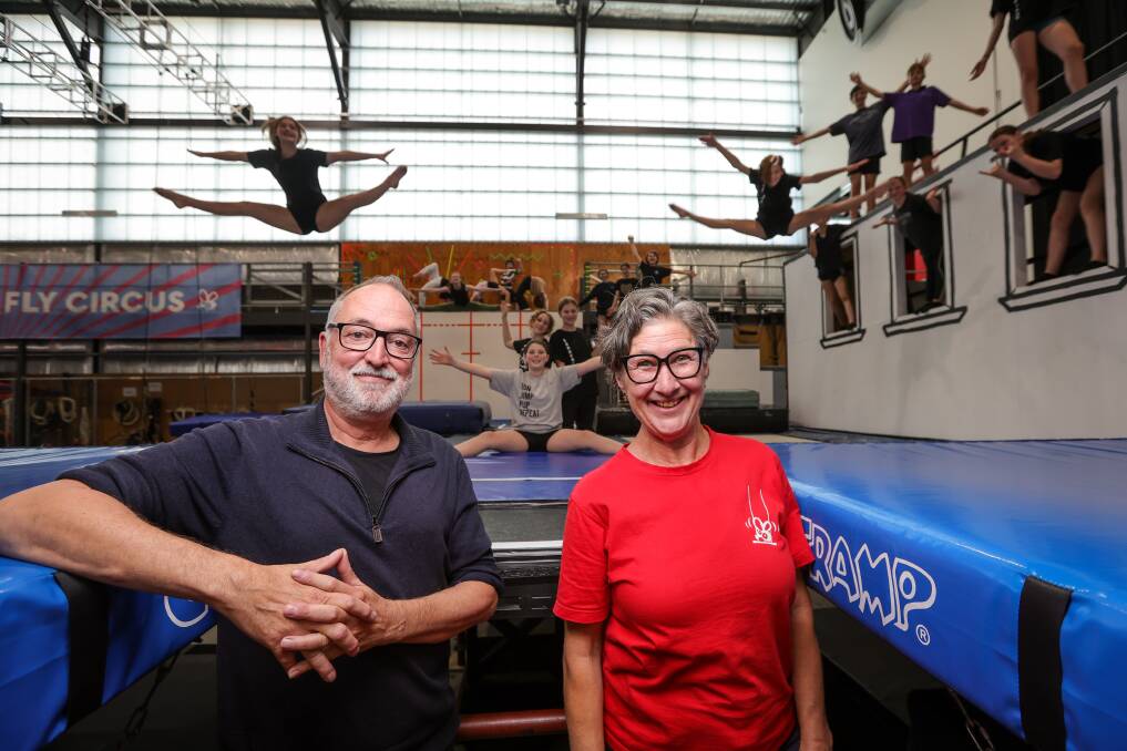 Flying Fruit Fly Circus Richard Hull and artistic director Anni Davey welcome a historic funding win for the national youth circus company. Picture by James Wiltshire