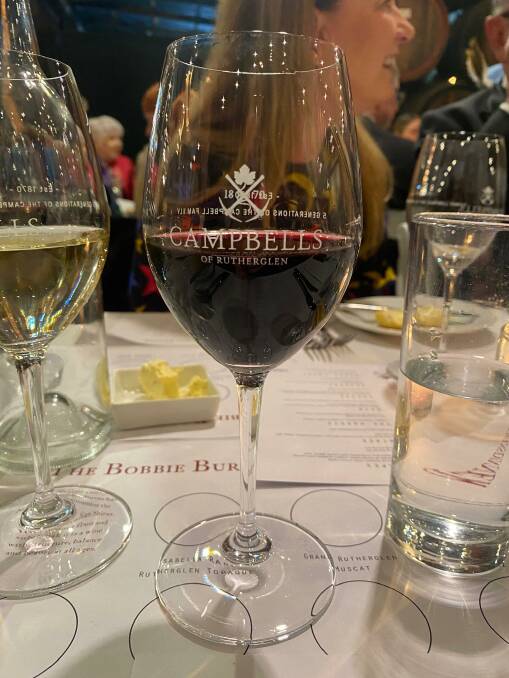 The 2022 Bobbie Burns Shiraz was officially launched at the Bobbie Burns Dinner at Campbells Wines. Picture by Jodie Bruton