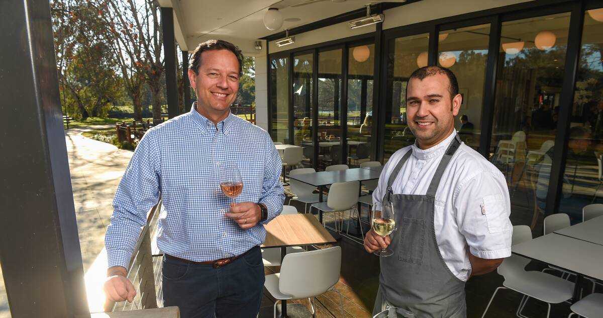 ON DECK: The River Deck operator Alex Smit and head chef Ludo Baulacky have welcomed news the restaurant is a finalist in state awards announced this week.