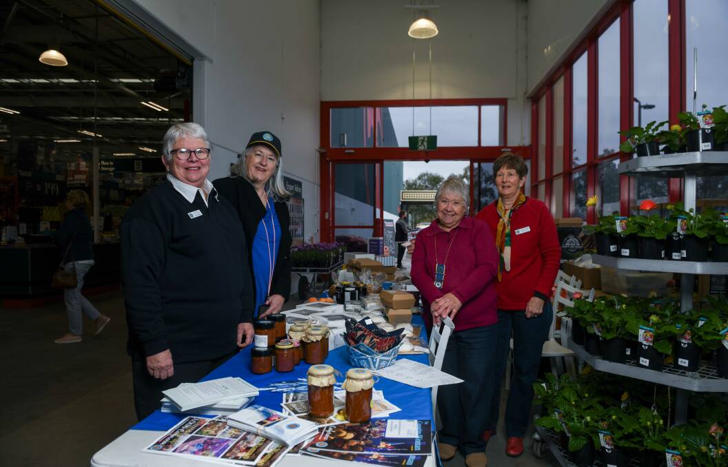 CWA members Judy Haines, Elaine Scott, Gush Kipper and Suzanne Sargeant raise awareness for neurodivergent conditions at Bunnings Albury during CWA Awareness Week. Picture by Tara Trewhella
