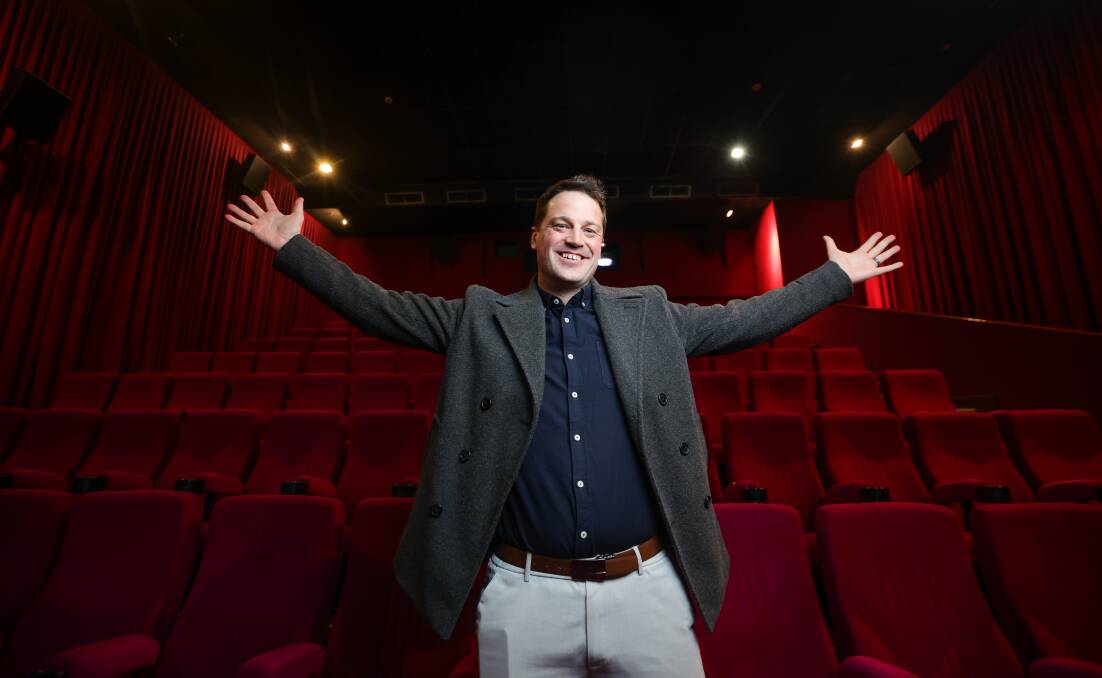 Regent Cinemas Albury Wodonga employee Luke McClounan will team up with vocal mentor Lauren Schmutter for On Key 4 Kids. Picture by James Wiltshire 
