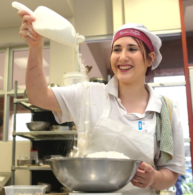 TOP GRADE: Wodonga TAFE student Zoe Coleman took out a gold medal in the Retail Baking (Bread) section of the World Skills Competition Riverina Murray category at Wagga during October. Pictures: ELENOR TEDENBORG