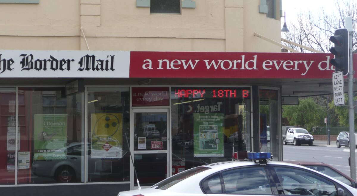 The Border Mail's Albury office. 