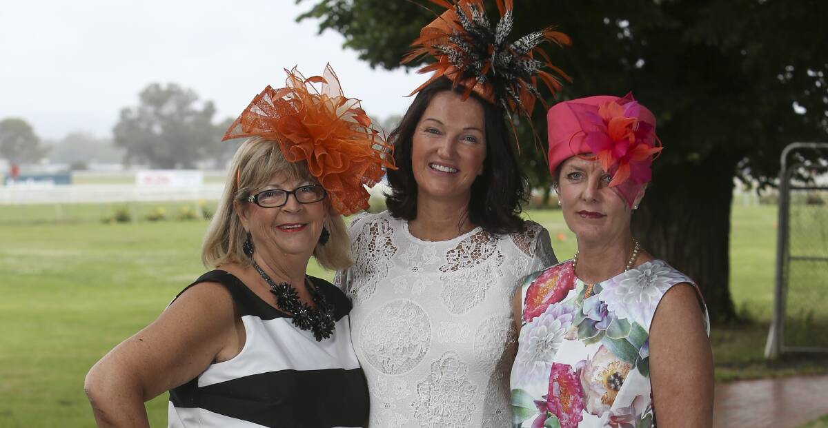 SPECIAL GUEST: Lizzie Pogson Therese Kerr and Deborah Palmer promoted health and well-being, and generosity in fundraising at Aspire's Oaks Day event.
