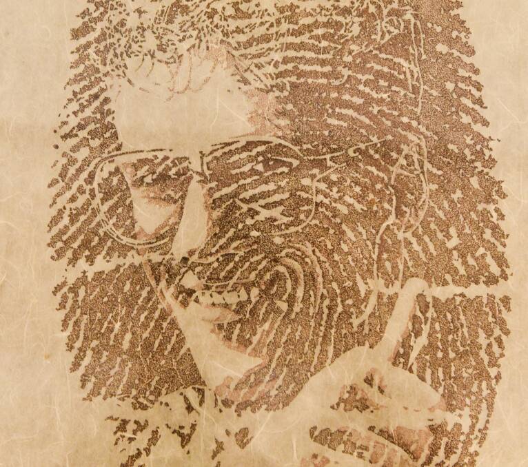 SELF PORTRAIT: Border artist Peter Smithwick's intricate design skills are highlighted in this thumbprint style work.