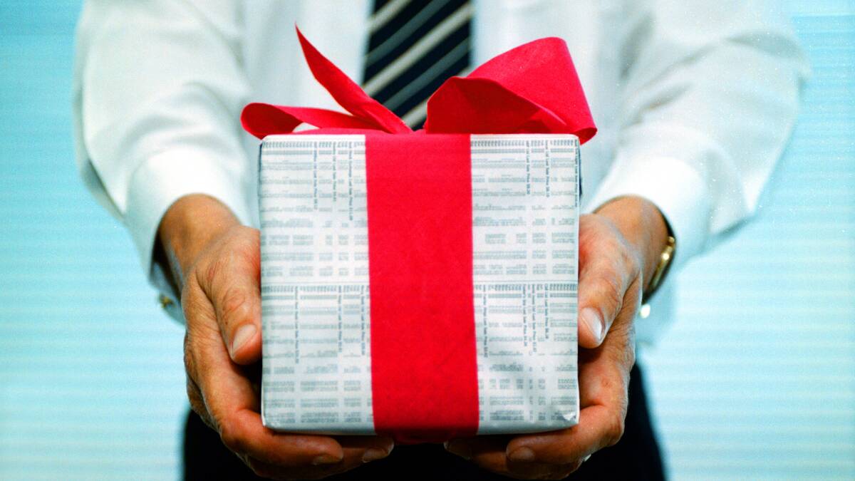 GIFT GIVING: Of particular relevance at Christmas is an instinctive understanding that, to quote some chap supposed to have been born at this time, "it is more blessed to give than to receive".