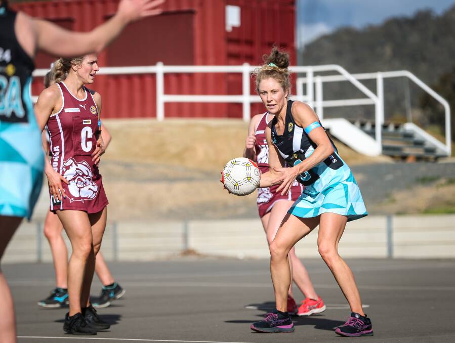 STANDOUT PERFROMANCE: Angela Demamiel starred for the Panthers against the Bulldogs in the Ovens and Murray netball competition's return on the weekend.
