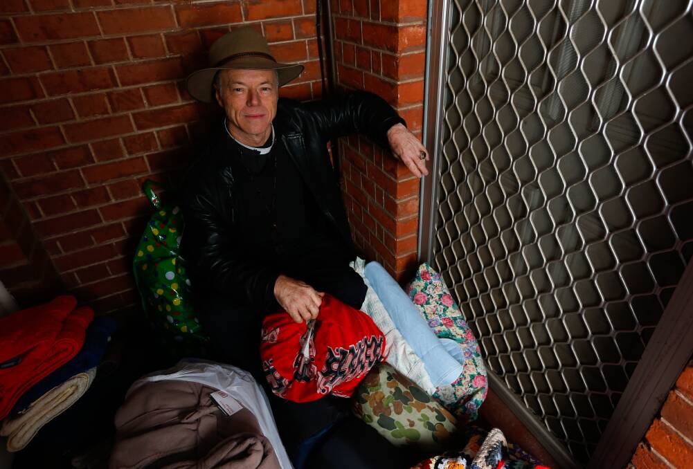 SANCTUARY: Father Peter MacLeod-Miller, of St Matthew's Church, will not turn away homeless people when they need help. Picture: MARK JESSER 