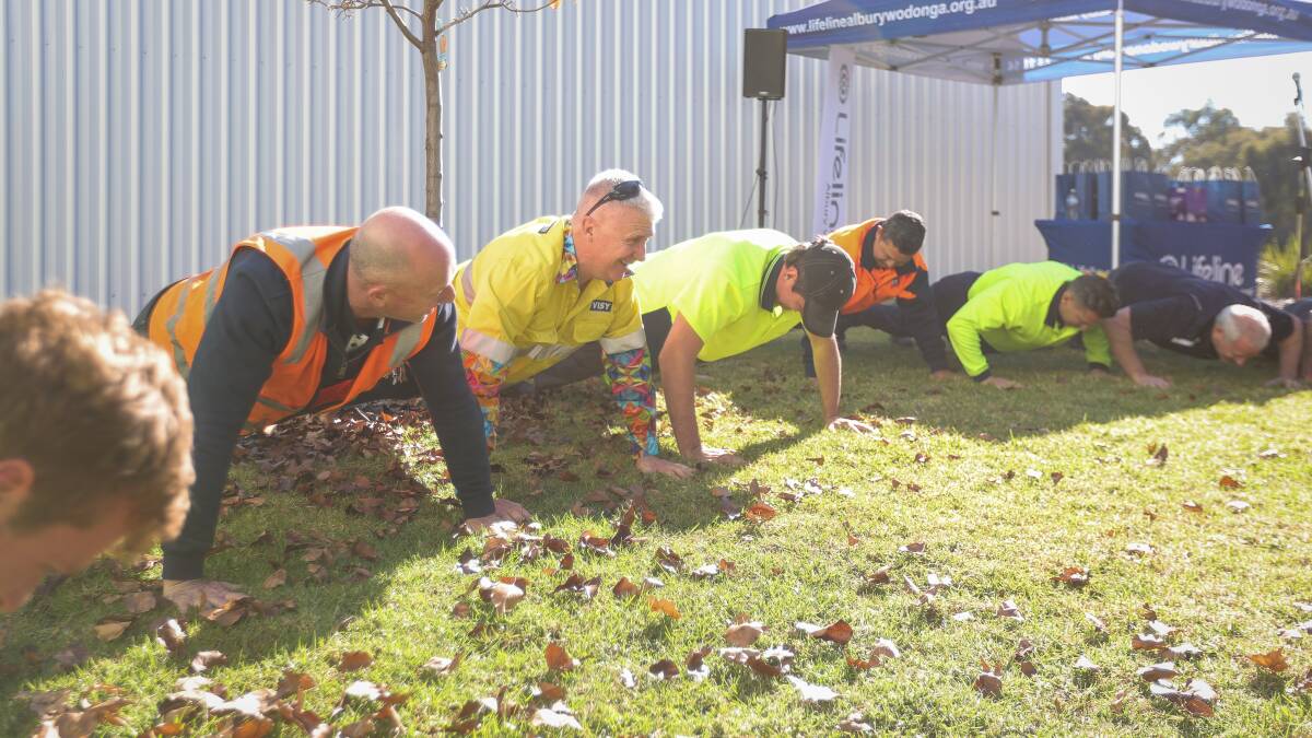It's not about the push-ups: Visy joins mental health challenge for Lifeline