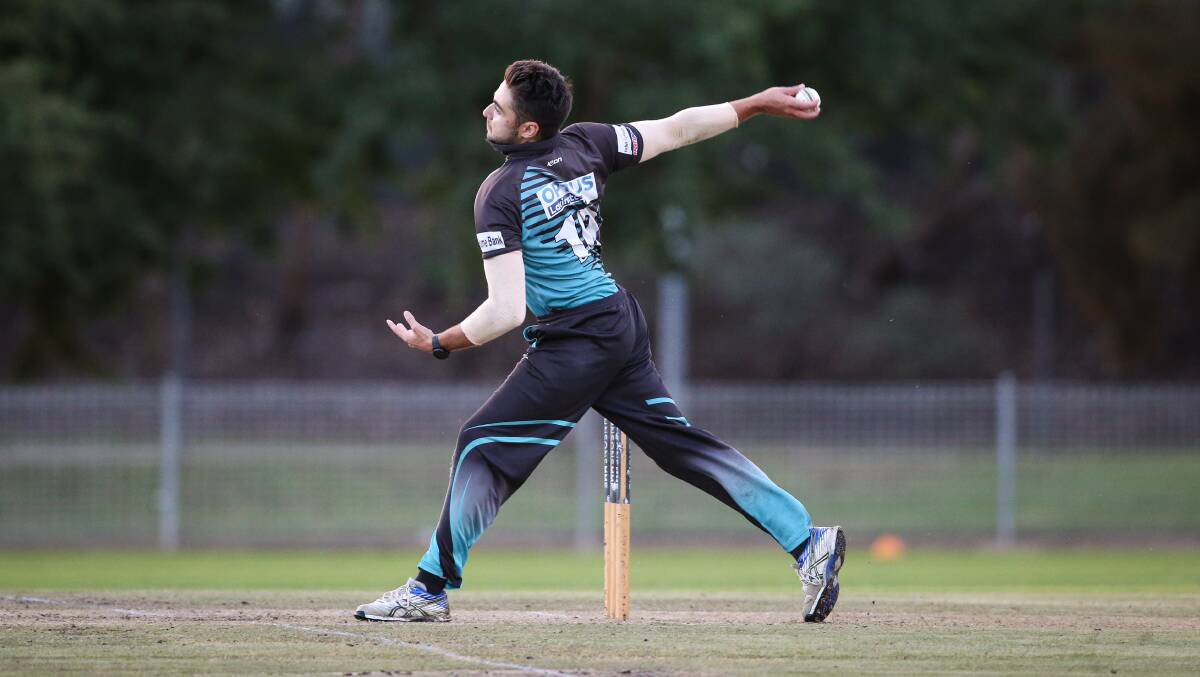 Lavington all-rounder Chris Galvin was rewarded for his dedication by playing in Lavington's premiership on Saturday. Pictures: JAMES WILTSHIRE