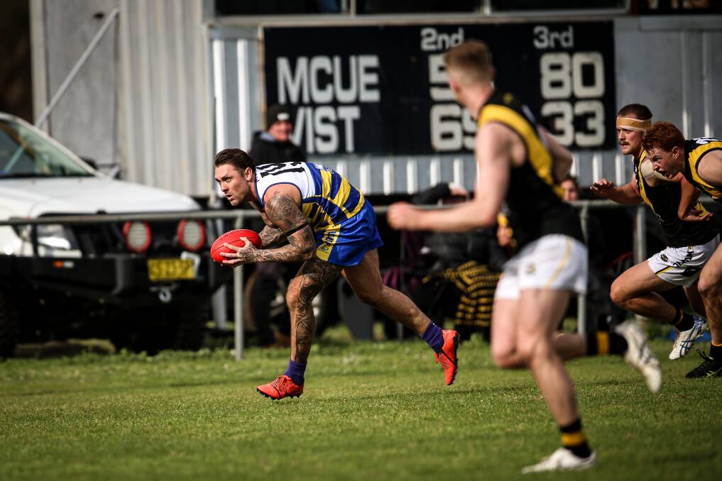 WAITING GAME: Trent Castles has had his clearance blocked by Corowa-Rutherglen.