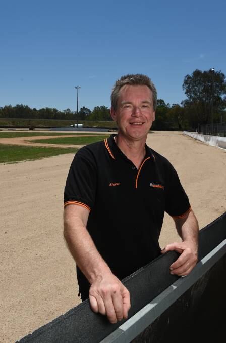 IN THE FAST LANE: Club president Shane Clare is delighted with the field for Saturday night's speedway meet. Picture: MARK JESSER