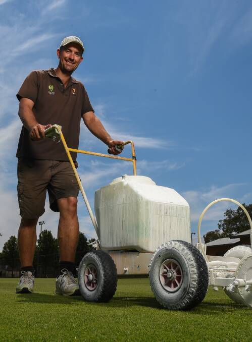 FULL STEAM AHEAD: Curator Shayne Reid is expecting a big turn-out of players for Victorian Country Week at the Wodonga Tennis Centre. Picture: MARK JESSER