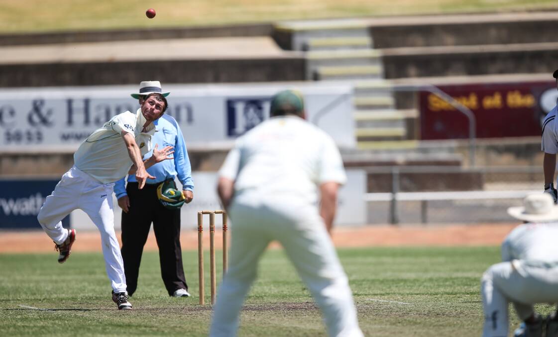 Jonathon Carson picked up a wicket for North Albury in the Hoppers' big win over Lavington at Lavington Oval on Saturday.