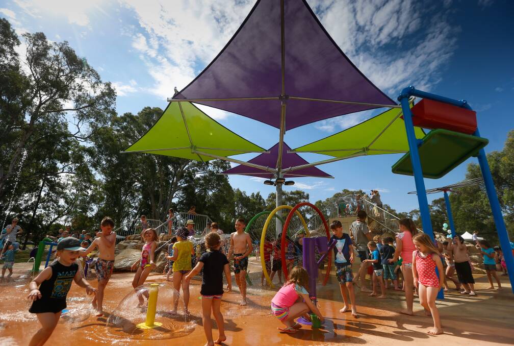 SUMMER FUN: Wangaratta's Mitchell Avenue Splash Park is open from 9am to 8pm everyday until March 31. Kids can take advantage of the heat, playing in water mushrooms, jets and tunnels.