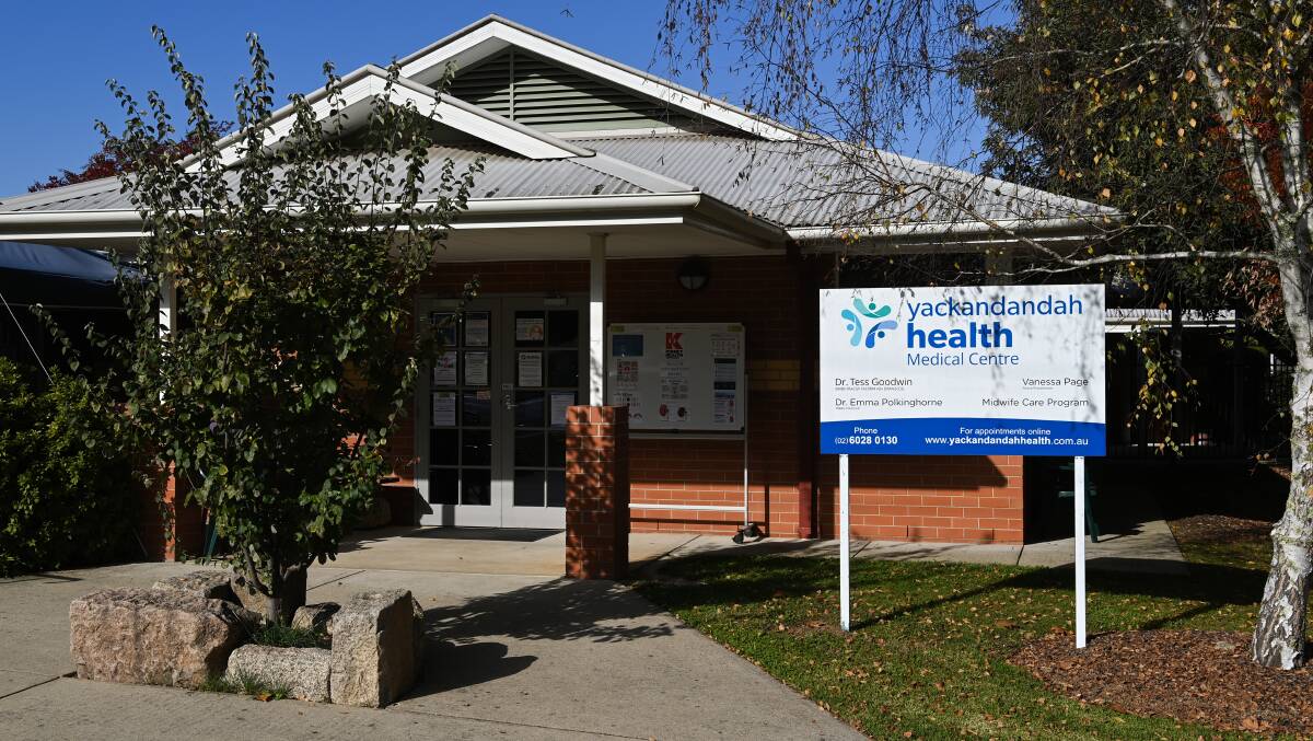 The doctors' clinic which is part of the Yackandandah Health conglomeration that will be subject to a takeover vote on September 27.