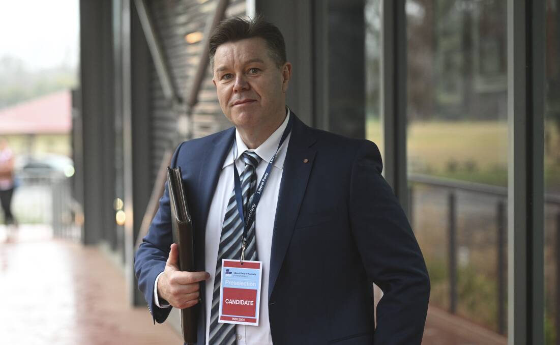 Healesville-based Michael McKinnell, who lost the preselection to James Trenery, told preselectors he would have moved to Wodonga if chosen to stand for the Liberal Party in Indi. Picture by Mark Jesser