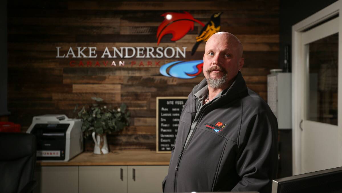 Lake Anderson Caravan Park lessee Ty Bates is irked at delays to his freedom of information request for information about the valuation of the accommodation hub.