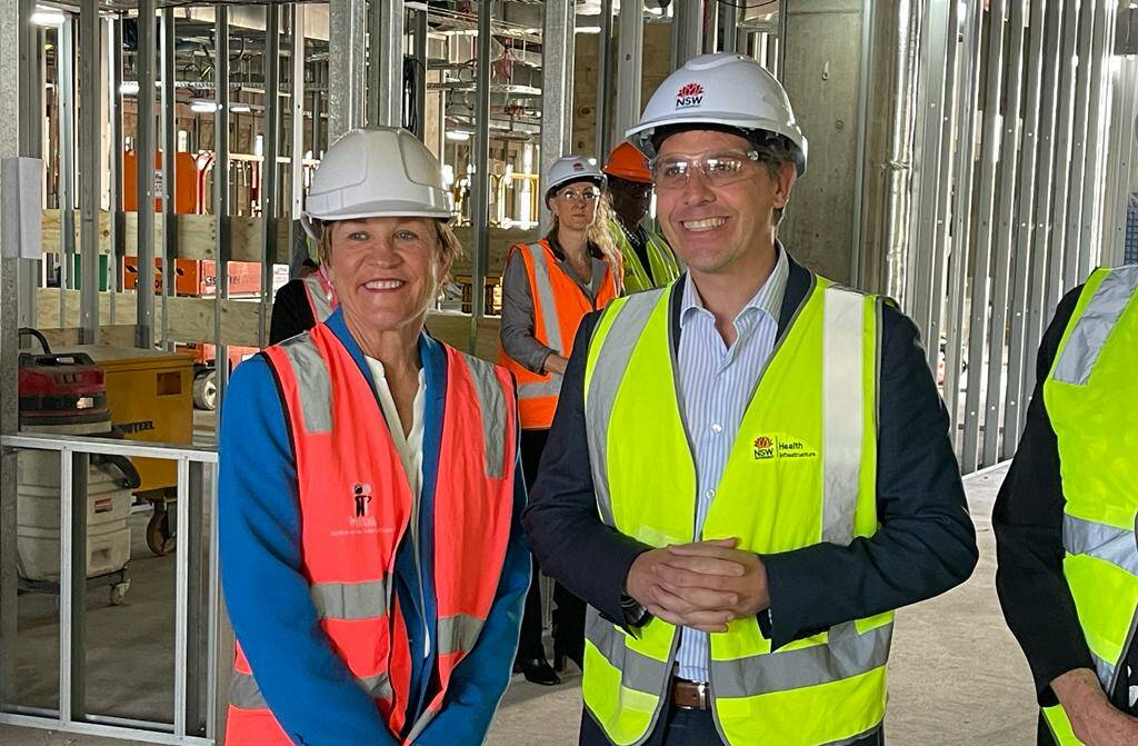 Independent Murray MP Helen Dalton with NSW Health Minister Ryan Park during his visit to Griffith hospital last week. Mr Park's office declined to say when he would appear in Albury. Picture from Facebook