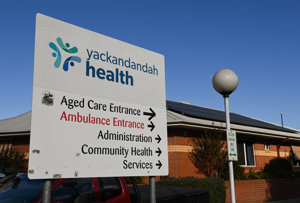 The arrows on this sign are pointing the same way, but which direction will votes go in when Yackandandah Health members decide the organisation's future? That question will be answered soon.