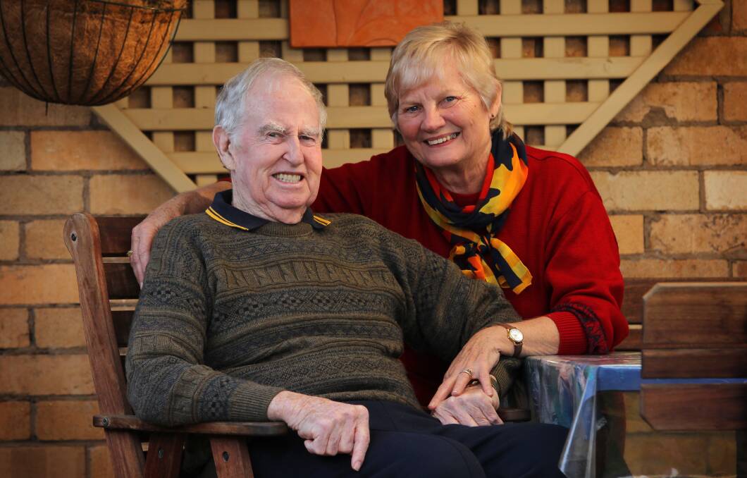Bill Buckpitt with his wife Guni in 2012 when he announced his retirement as a solicitor.