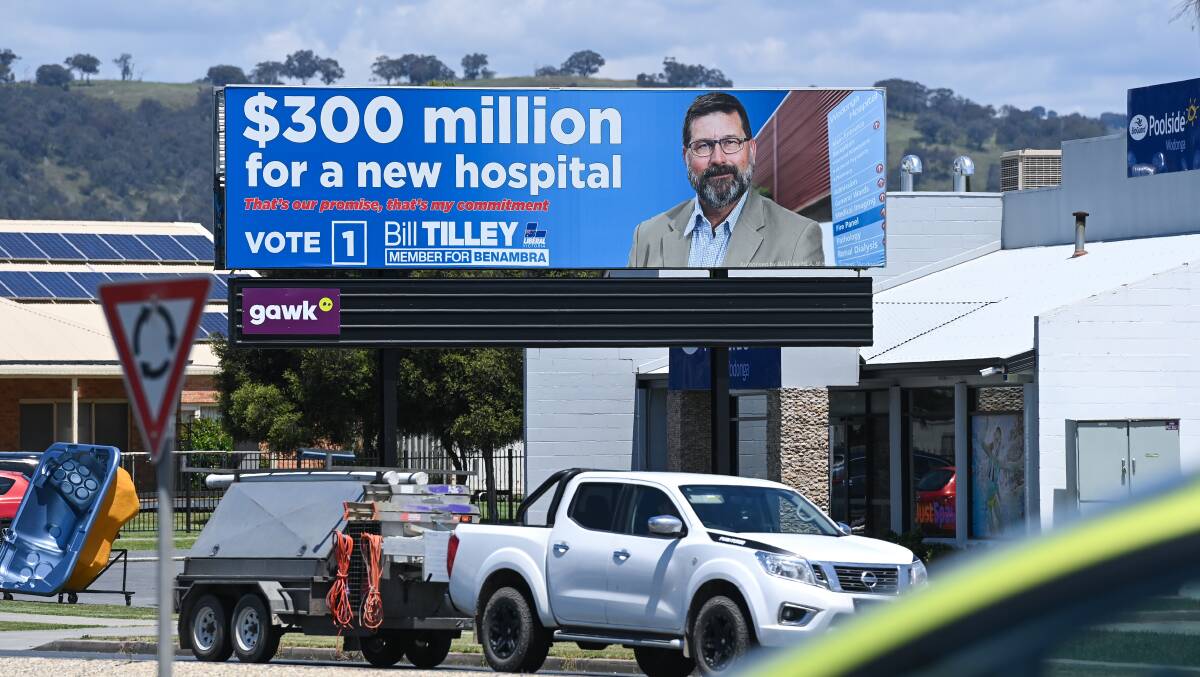 Benambra MP Bill Tilley secured a $300 million promise from his Liberal Party for a new Victorian hospital leading into the 2022 Victorian election, now he believes it is time to pause the Albury hospital upgrade. Picture by Mark Jesser