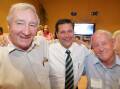 Lou Lieberman pictured with fellow members for Benambra Bill Tilley and Tony Plowman after the 2006 Victorian election which saw Mr Tilley elected for the first time.