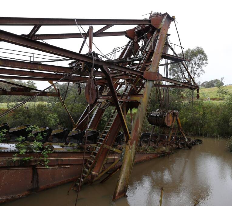 industrial heritage: The Eldorado dredge which could be heard for miles when operating. Pictures: MARK JESSER