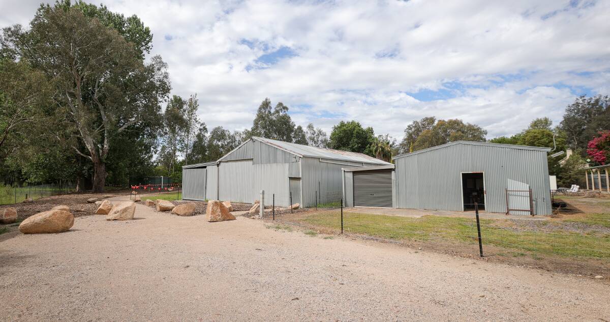 The Tangam-Kiewa Men's Shed which is being demolished to make way for parkland alongside the Kiewa River.