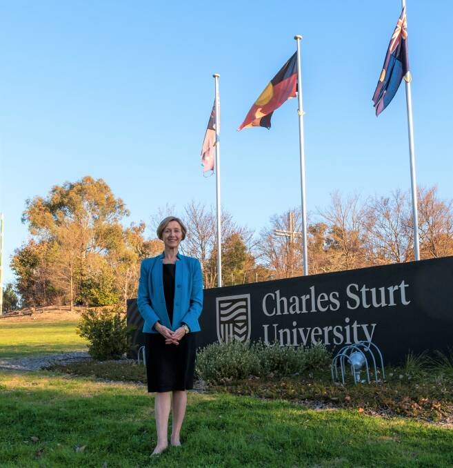 In control: Renee Leon has been given the task of leading Australia's largest regional tertiary institution, Charles Sturt University.