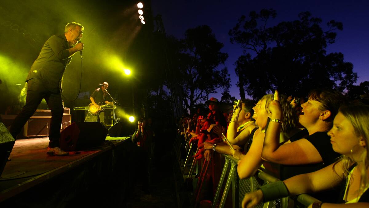 Jimmy Barnes performs to fans at the Kinross Woolshed hotel. A new council deal will allow the venue to continue to host large outdoor events over the next three years.