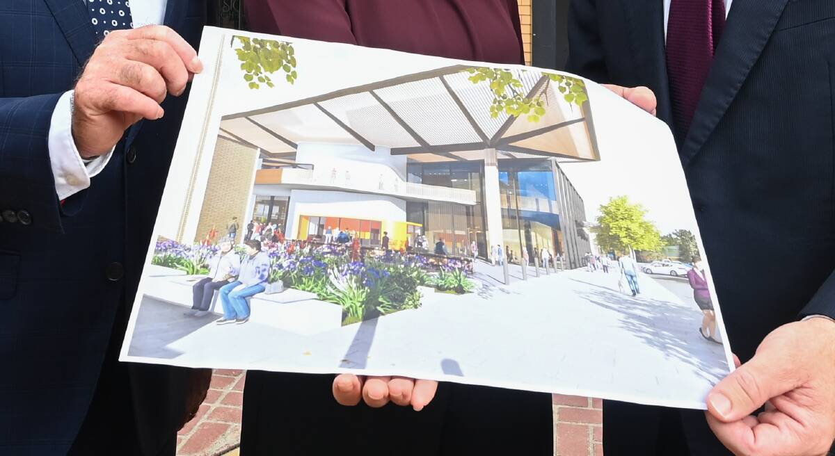 An image of an upgraded Albury Convention Centre which is set to benefit from $10 million of federal government money as part of a regional deal announced in March.