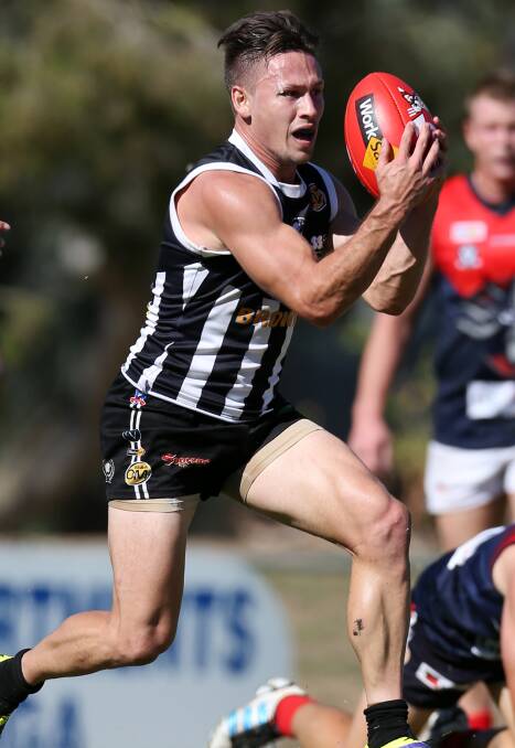 HUGE LOSS: The Magpies must find a replacement for superstar midfielder Jamie Allan, who won't be travelling back from Melbourne.