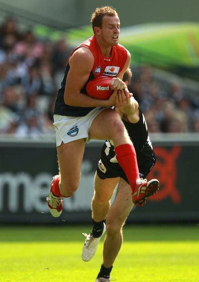 BIG RECRUIT: Former Melbourne forward Michael Newton will be a key target in the forward 50. Picture: GETTY IMAGES
