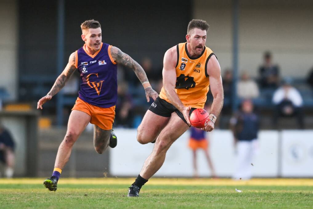 Ovens and Murray ruck Isaac Muller starred in the 55-point win over Goulburn Valley at Mooroopna Recreation Reserve last year.