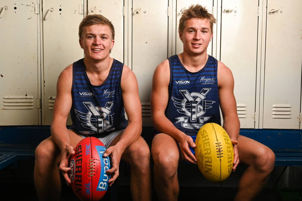 Jack Sexton (left) has joined Southport in the VFL and while he's yet to decide his second team, it's highly unlikely he will nominate Yarrawonga in the Ovens and Murray.