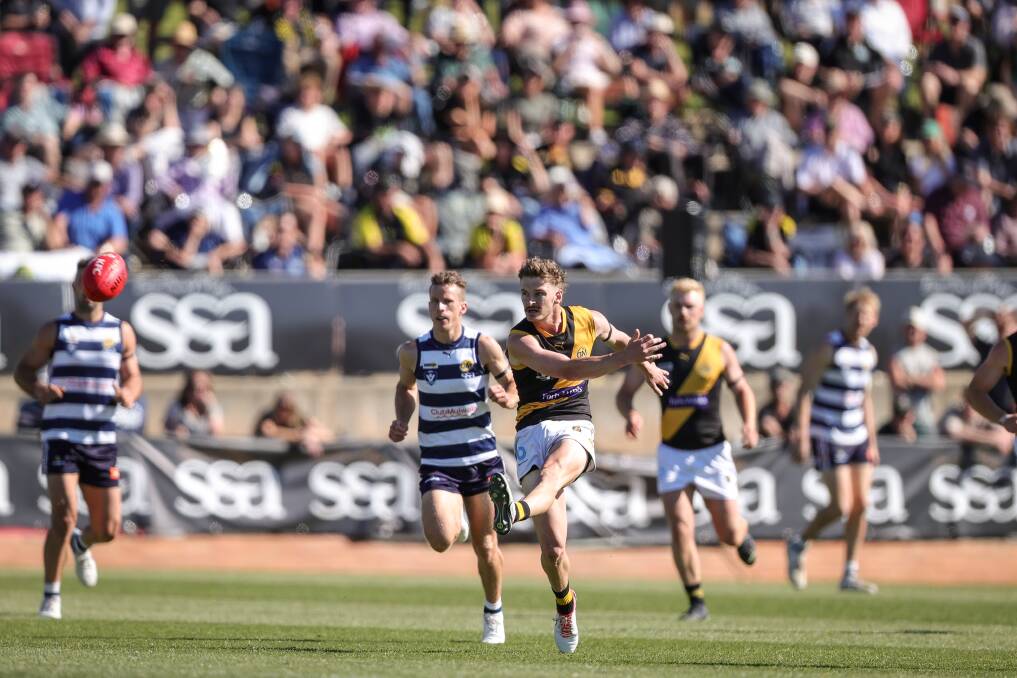 Riley Bice kicked a goal and had 20 disposals, including six score involvements, in the Tigers' grand final loss to Yarrawonga. 