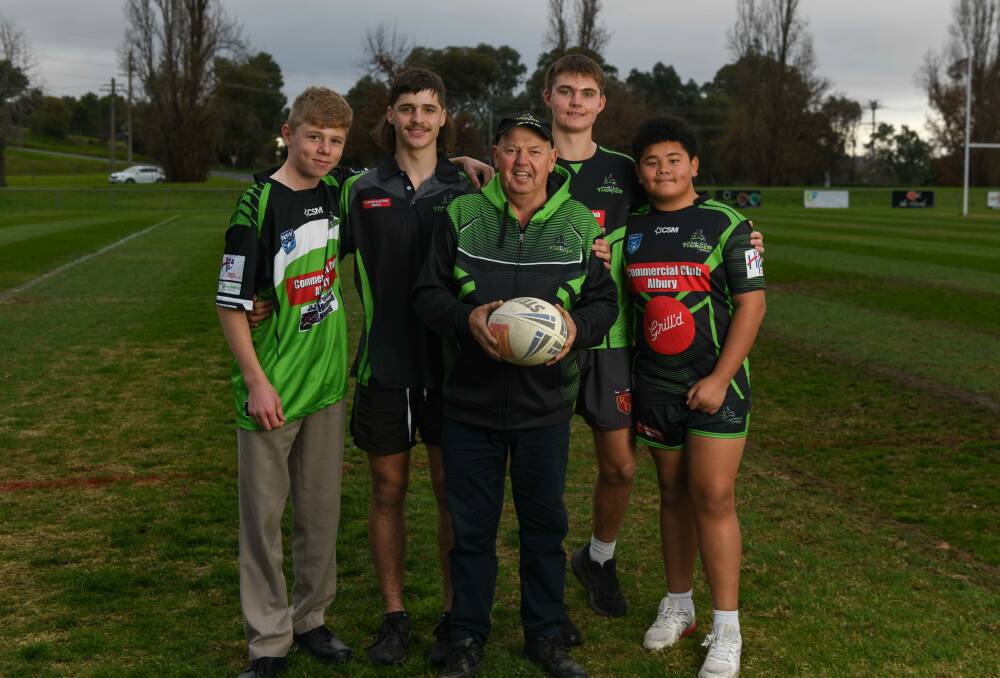 Albury Thunder president Herb Stratton is determined to build the outfit's juniors numbers. The club welcomed back under 16s this year. Picture by Tara Trewhella
