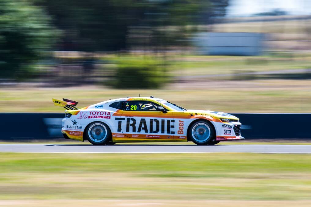 Border product David Reynolds flies around the Winton circuit. Picture by Tim Farrah