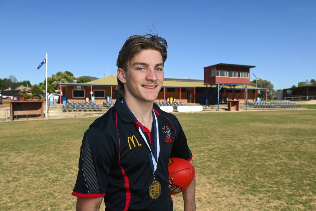 MAC'S TIME: Sam McKenzie has won a host of junior best and fairest awards at Wodonga Raiders, but is now targeting seniors. Picture: MARK JESSER