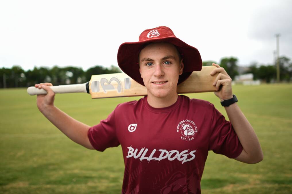 BULLDOG SPIRIT: Will Ashton plays for the Wodonga Bulldogs and he had to show plenty of grit in the opening game when Corowa coach Jarryd Hatton let fly with his explosive pace. Picture: MARK JESSER